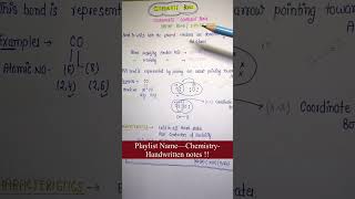 Coordinate BondsChemistry  Chapter 3Chemical Reactions amp Bonds  Lec17 Part2 [upl. by Dombrowski]