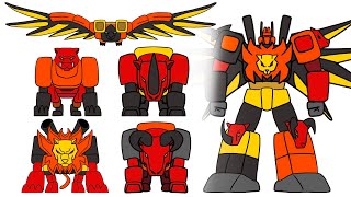 The ULTIMATE Transformers animation G1 PREDAKING  TEAM PREDACON [upl. by Ylim]