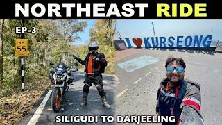 NORTHEAST RIDE 🏍 Siliguri To Darjeeling via KURSEONG ❤️ [upl. by Edd]