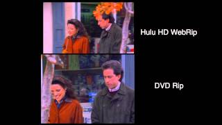 Seinfeld  Hulu HD WebRip VSDVDrip comparison [upl. by Emyaj841]