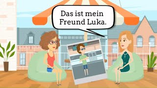 Deutsch lernen A1  für Anfänger   Lektion 4  Dialoge  über die Familie sprechen [upl. by Ganiats]