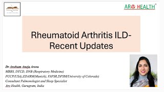 Rheumatoid Arthritis ILD  Recent changes and update 2024 [upl. by Omari]