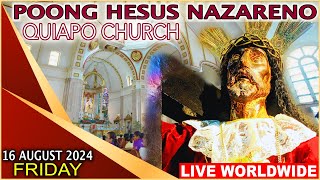 Quiapo Church Live Mass Today  16 August 2024 Friday HEALING MASS [upl. by Ridinger]