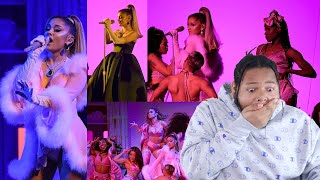 ARIANA GRANDE x LIVE AT THE 2020 GRAMMYS quotIMAGINE 7 RINGS THANK U NEXTquot  REACTION [upl. by Cinamod583]