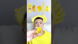 🧀🧇🥟🎧ASMR Yellowthemed Mukbang  Perfect for Sleepimmersive asmr asmrsounds funny [upl. by Baudoin108]