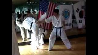 WTF Tae Kwon Do  One Step Sparring [upl. by Norok]