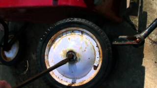 Radio Flyer Wheel Repair Dumpster Diving Find [upl. by Chancey]