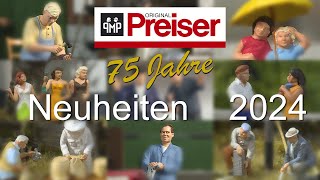 Preiser Miniaturfiguren Neuheiten 2024 [upl. by Ynoble]