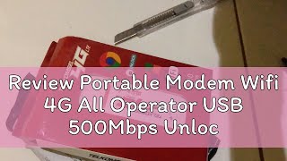 Review Portable Modem Wifi 4G All Operator USB 500Mbps Unlock Band 13540 Mobile WIFI Portable Ro [upl. by Hardan]