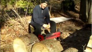 Log Splitting with 6Ton Electric Splitter [upl. by Markowitz20]