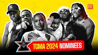 TGMA 2024 Nominations Black Sherif Sarkodie and Stonebwoy compete for Artiste of the Year award [upl. by Feldt]