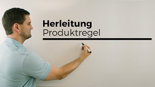 Herleitung Produktregel zum Ableiten mit hMethode Differentialrechnung  Mathe by Daniel Jung [upl. by Aloisia571]