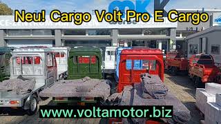 Neu Cargo Volt Pro Elektro Nutzfahrzeug ähnlich Ape [upl. by Adabel538]