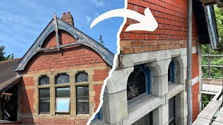 VICTORIAN Brickwork RESTORATION  7 Day TIMELAPSE At The Old Station [upl. by Kenna629]