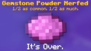 🔴 GEMSTONE POWDER RATES RUINED ITS OVER  Hypixel Skyblock Live [upl. by Werdnaed603]