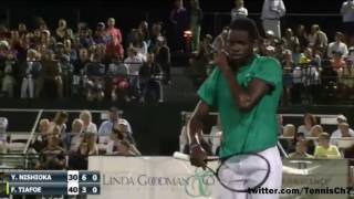 Yoshihito Nishioka vs Francis Tiafoe Highlights WINNETKA FINAL 2016 [upl. by Aztinaj]