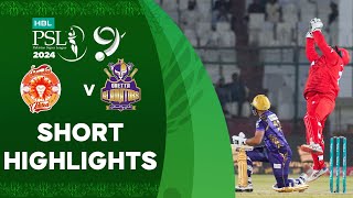 Short Highlights  Islamabad United vs Quetta Gladiators  Match 32  HBL PSL 9  M1Z2U [upl. by Nasho]