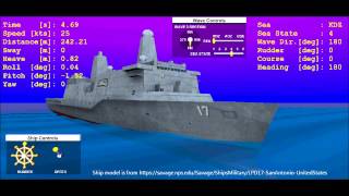 Seakeeping Simulation Example Real Time [upl. by Sylvan]