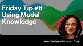 Friday Tips 6 Enabling and Disabling Model Knowledge [upl. by Albertina]