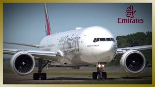 Emirates Boeing 777300ER ✈️ EPIC Takeoff from UP CLOSE [upl. by Liane]