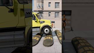 BeamNGdrive  Truck vs Speed Bumps🚚 [upl. by Gothart851]