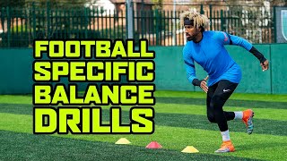 IMPROVE YOUR BALANCE FOR FOOTBALL WITH THESE EXERCISES 👀 ⚖️ [upl. by Llerral]