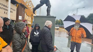 Manny Sets Off in the Rain from Molineux  48 Hour Walk Wolves vs Liverpool for Dementia UK [upl. by Atrahc]