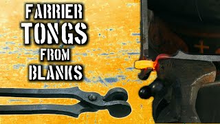 Precut Farrier Tongs Forging and Reviewing RX 09 Tong Blanks [upl. by Ennirok]