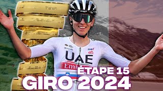 GIRO DITALIA 2024  Ã‰TAPE 15  Manerba del Garda â€º Livigno MORTIROLO [upl. by Lashonda405]