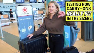 Testing Carry On Luggage at the Airport for the Most Popular Airlines [upl. by Llednahs538]