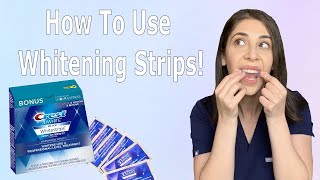 How To Use Whitening Strips [upl. by Trow]