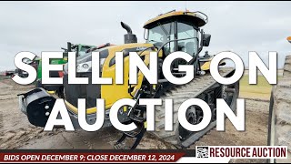 SELLING ON AUCTION  2019 Cat Challenger MT875E belted tractor [upl. by Ecinert]