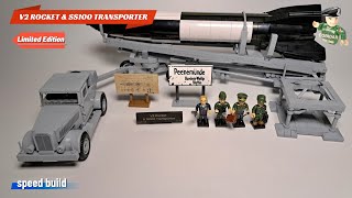 V2 ROCKET amp SS100 TRANSPORTER Limited Edition COBI 3119  speed build [upl. by Desmund]