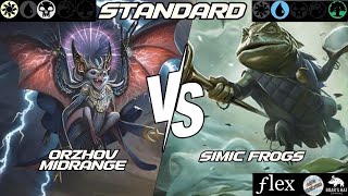 Orzhov Midrange VS Simic Frogs MTG Standard [upl. by Lavern]