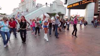 Kelsie amp Nathans Country Proposal Flash Mob 72413 Las Vegas [upl. by Yartnod]