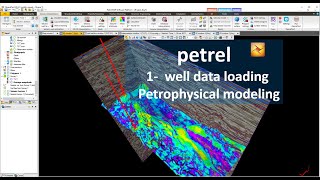 1petrel data loading petrophysical modeling [upl. by Werdnael]