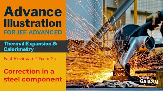 2 Advance Illustration  Thermal Expansion amp Calorimetry  Correction in a steel component [upl. by Aicnatsnoc]