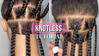 DETAILED Knotless Braid Tutorial  Beginner Friendly [upl. by Deyes]