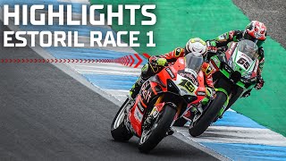 WorldSBK Race 1 Highlights  2022 Estoril Round [upl. by Raleigh]