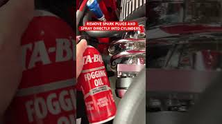 Keep internal engine components protected during storage foggingoil shorts howto [upl. by Casilda694]