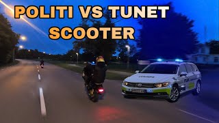 JAGTET AF POLITIET PÅ MIN TUNET SCOOTER FANGET PÅ FILM [upl. by Danella160]