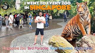 Singapore Zoo Tour  River Wonders Bird Paradise amp Night Safari  2024 [upl. by Lunetta314]