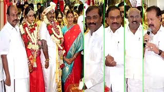 DMK MP Jagathratchagan Family Wedding Function  A Raja Velmurugan GIngee Masthan AC Shanmugam [upl. by Galliett]