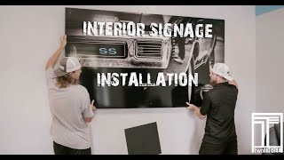 TWO THREE INTERIOR SIGNAGE INSTALLATION [upl. by Sax187]