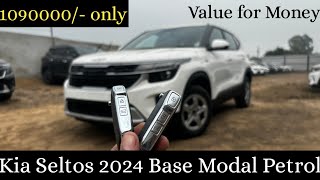 Kia Seltos 2024 Petrol Base model G15 Hte Review [upl. by Amapuna]