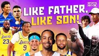 Legendary FatherSon Duos in Sports History feat Lebron and Bronny James to the Tendulkars [upl. by Ahsaelat]