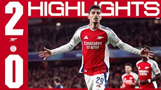 BIG CHAMPIONS LEAGUE WIN 🔥  HIGHLIGHTS  Arsenal vs PSG 20  Havertz amp Saka  UCL [upl. by Ellah563]