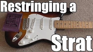 How to Restring a Stratocaster [upl. by Pax]