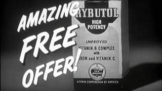 Rybutol Vitamins Commercial 2 1954 [upl. by Okoy]