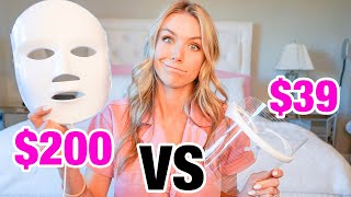 CHEAP vs EXPENSIVE Celebrity LED Face Mask Review [upl. by Ayekim450]